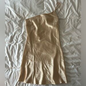 Light champagne color mini dress